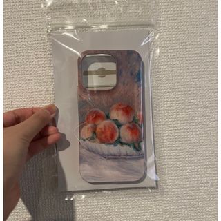 iPhone14pro ケース　ルノワール　桃(iPhoneケース)