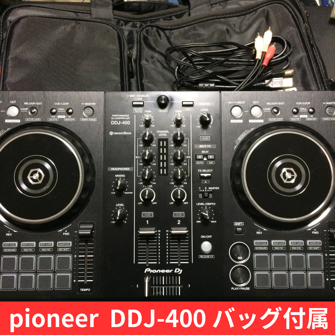 バッグ付 Pioneer DJ コントローラー DDJ-400 パイオニア  楽器のDJ機器(DJコントローラー)の商品写真