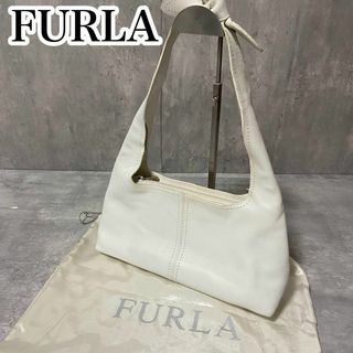 フルラ(Furla)のフルラ　ワンショルダーバッグ　リボン　ハンドバッグ　レザー　白　レディース(ハンドバッグ)