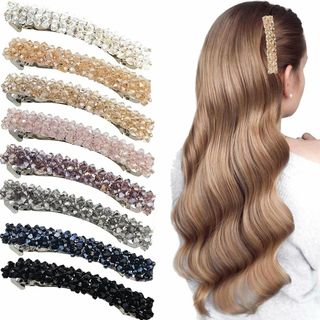 8個セット ヘアバレッタ，BetterJonny ヘアクリップ 韓国式 ヘアクリ(その他)