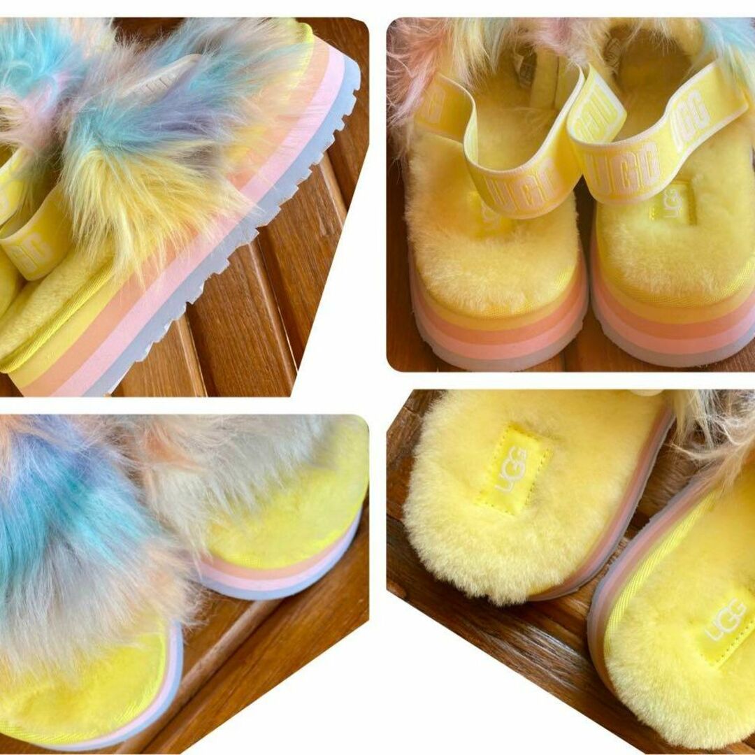 UGG(アグ)の激レア✨超美品✨24～25素足✨UGG✨Disco Slide Tie Dye レディースの靴/シューズ(サンダル)の商品写真