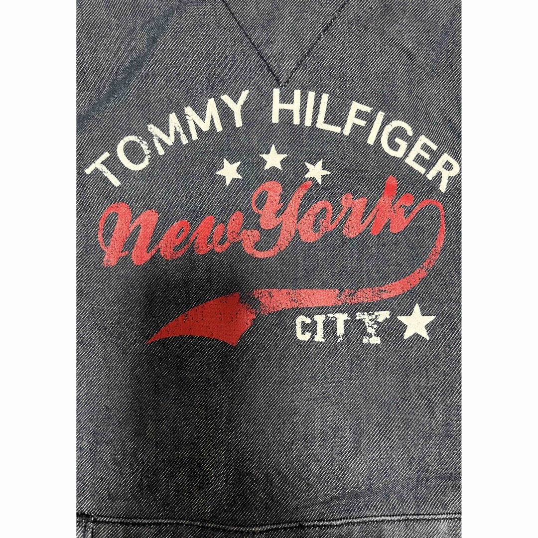 TOMMY HILFIGER(トミーヒルフィガー)の美品 TOMMY HILFIGER デニムワンピース 90cm キッズ/ベビー/マタニティのキッズ服女の子用(90cm~)(ワンピース)の商品写真