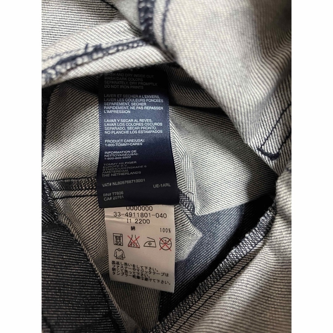 TOMMY HILFIGER(トミーヒルフィガー)の美品 TOMMY HILFIGER デニムワンピース 100cm  サイズ4 キッズ/ベビー/マタニティのキッズ服女の子用(90cm~)(ワンピース)の商品写真