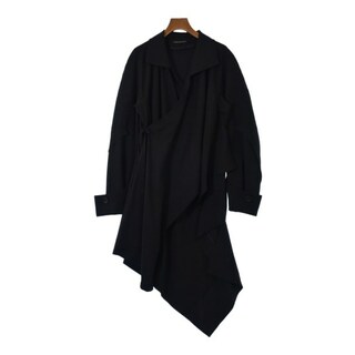 ヨウジヤマモト(Yohji Yamamoto)のYOHJI YAMAMOTO ヨウジヤマモト ワンピース 1(XS位) 黒 【古着】【中古】(ひざ丈ワンピース)