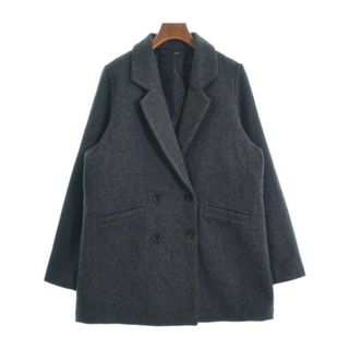 ヘザー(heather)のHeather ヘザー コート（その他） F グレーx黒(総柄) 【古着】【中古】(その他)