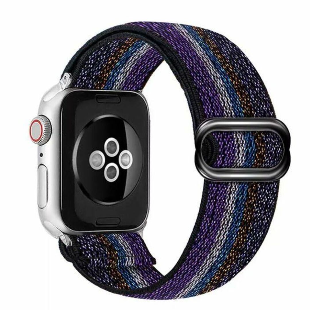 Apple Watch_カジュアルバンド_パープル紫 38mm対応 メンズの時計(ラバーベルト)の商品写真
