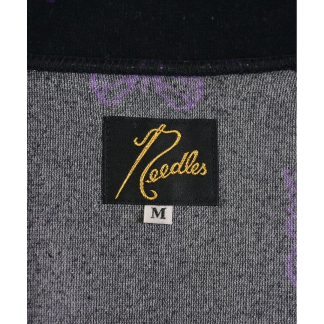 Needles(ニードルス)のNeedles ニードルス スウェット M 黒x紫(総柄) 【古着】【中古】 メンズのトップス(スウェット)の商品写真