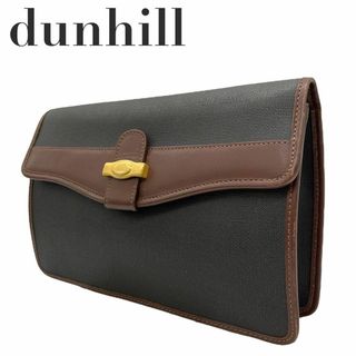 ダンヒル(Dunhill)の美品　ダンヒル　s53 セカンドバッグ　クラッチバッグ グレー　ブラウン(その他)