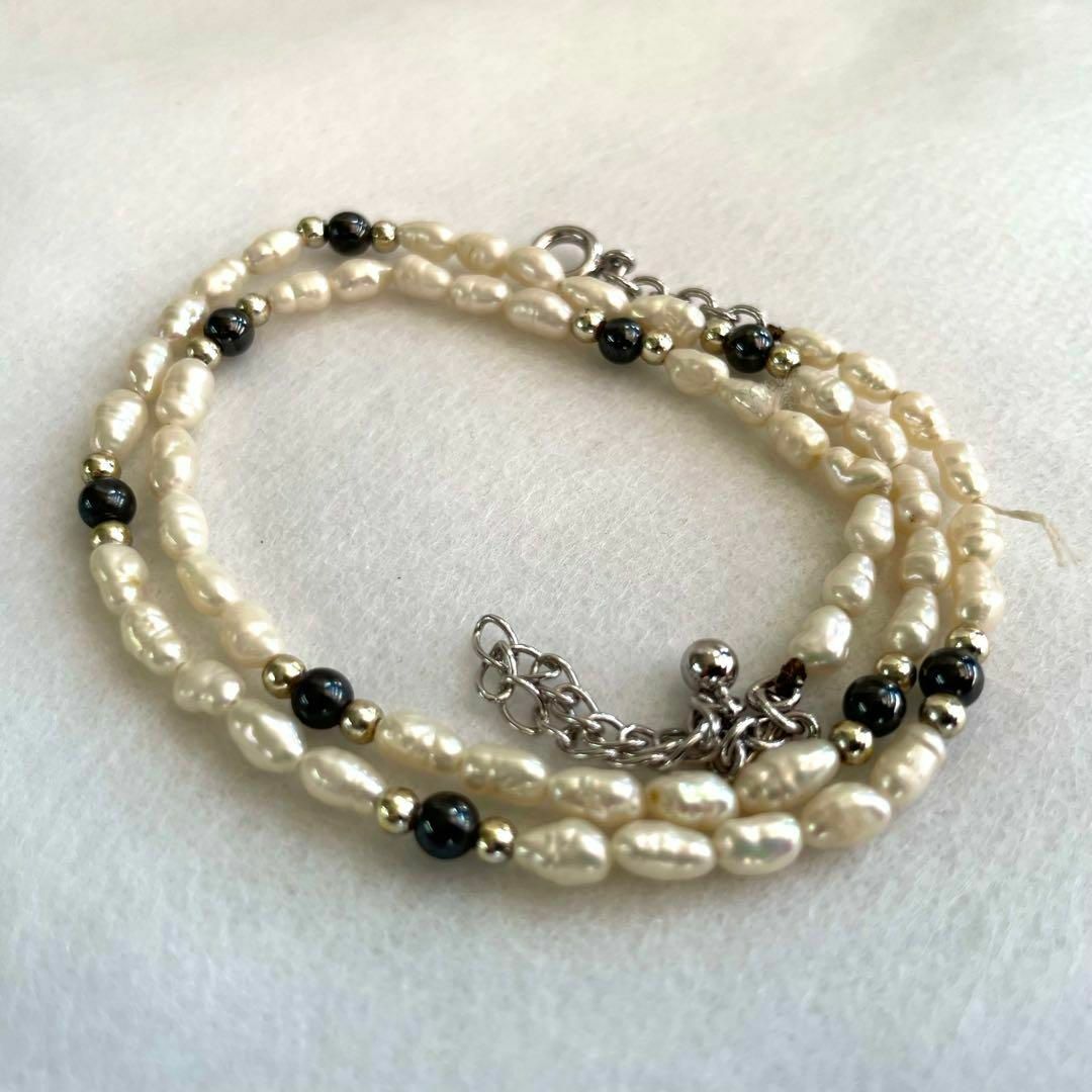 本真珠 パール ネックレス I3 淡水 カジュアル レディース レディースのアクセサリー(ネックレス)の商品写真