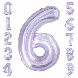 【色: パープル】GRESATEK バルーン 数字 風船 誕生日 紫 40インチ(その他)
