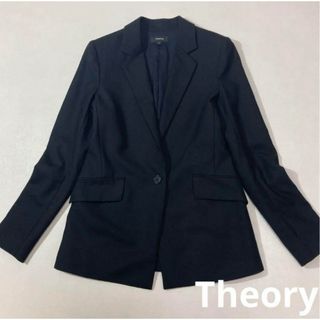 セオリー(theory)の美品 Theory セオリー ライトサキソニー ジャケット (テーラードジャケット)