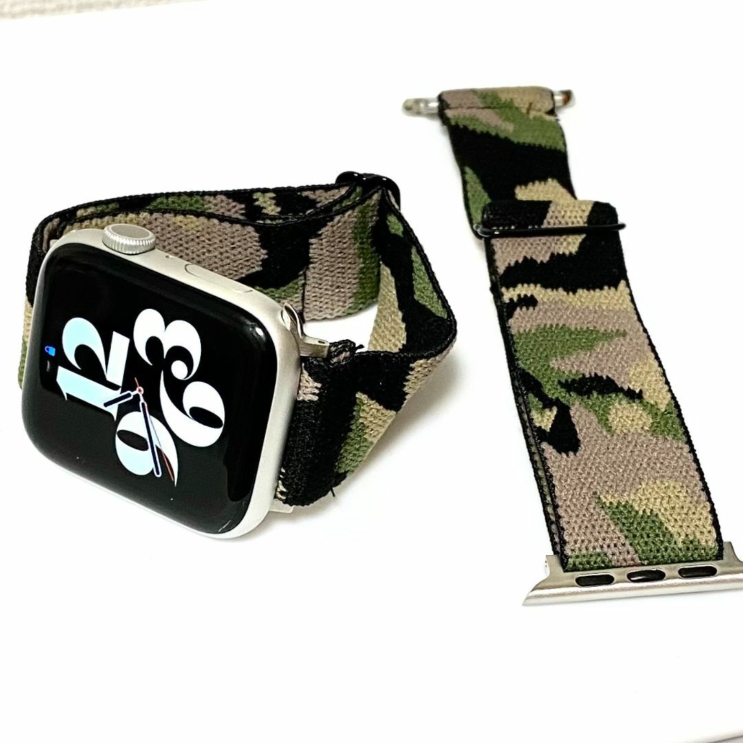 AppleWatch スポーツバンド カジュアルバンド 迷彩柄 41mm対応 メンズの時計(ラバーベルト)の商品写真