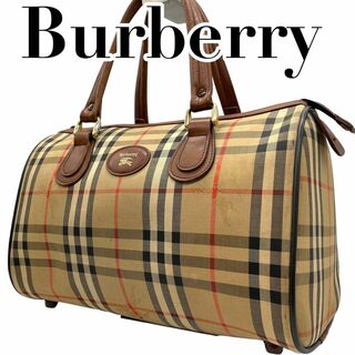 バーバリー(BURBERRY)の美品　Burberry バーバリー　s12 ミニボストンバッグ　ノバチェック(ボストンバッグ)