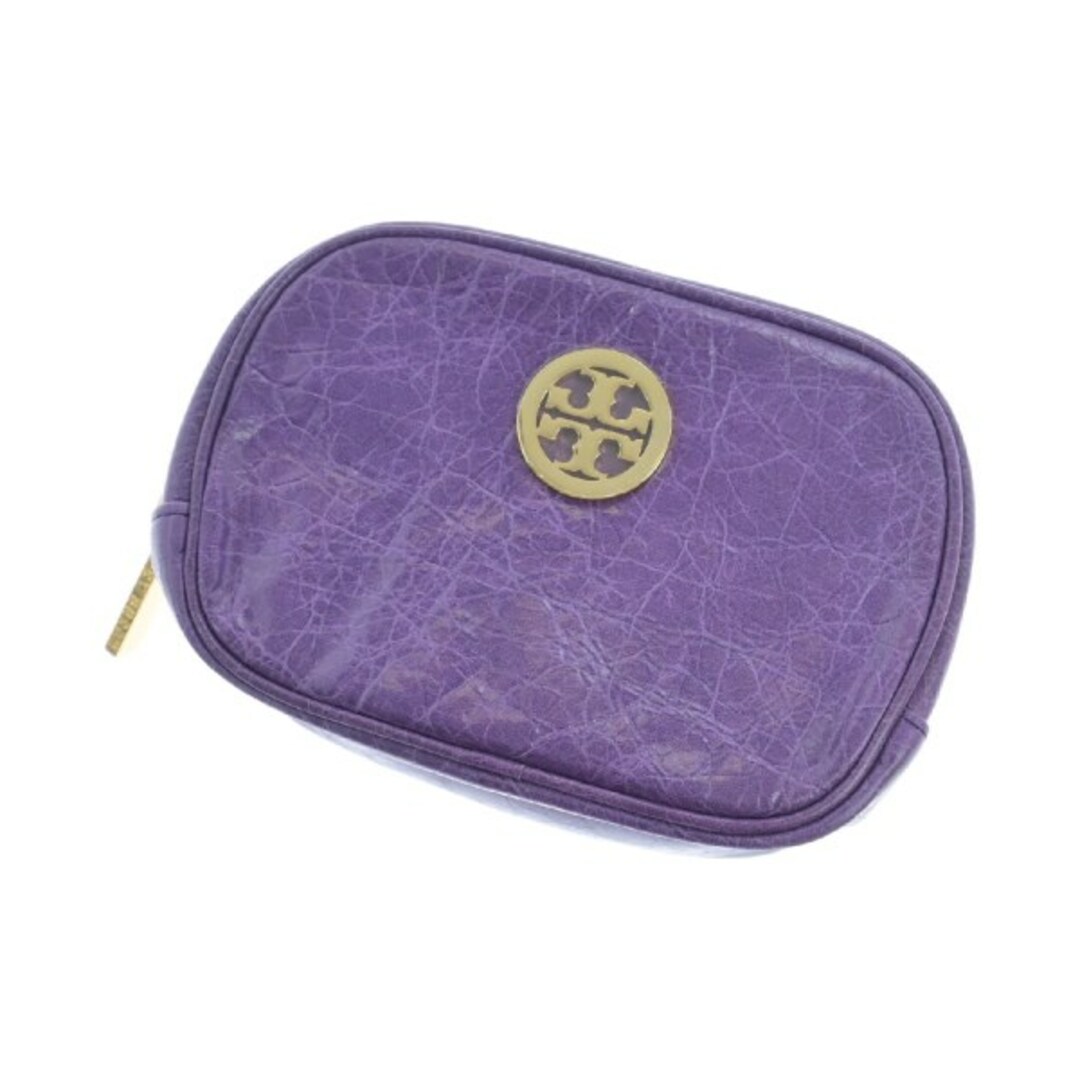 Tory Burch(トリーバーチ)のTORY BURCH トリーバーチ ポーチ - 紫 【古着】【中古】 レディースのファッション小物(ポーチ)の商品写真