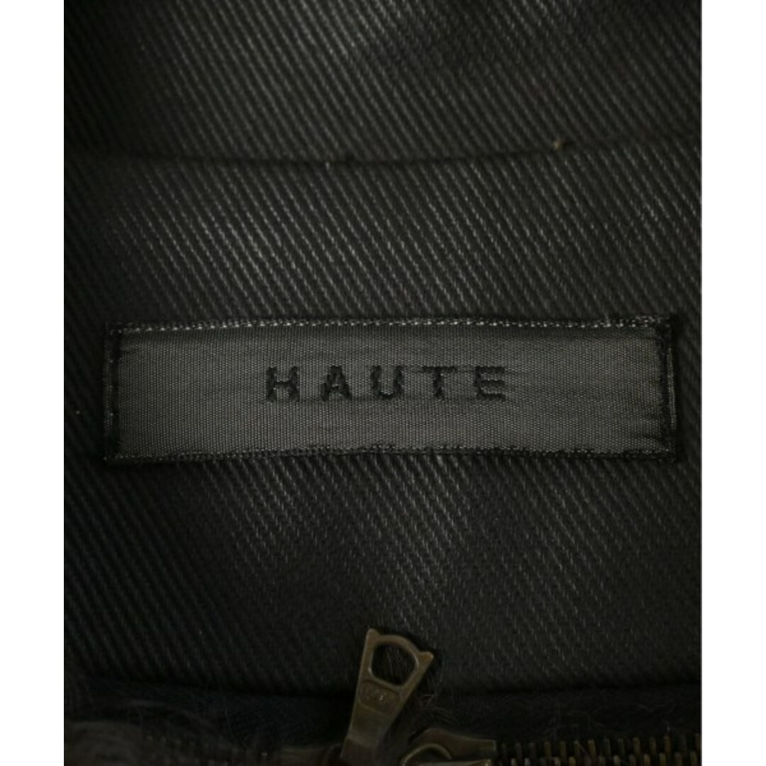 HAUTE(オート)のHAUTE オート トレンチコート 44(S位) 黒系 【古着】【中古】 メンズのジャケット/アウター(トレンチコート)の商品写真