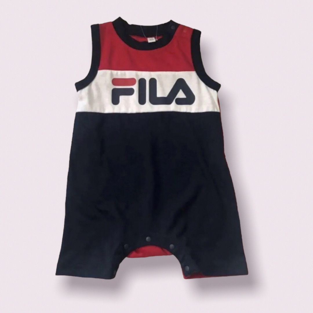 FILA(フィラ)の未使用　ロンパース２点セット　まとめ売り　ベビー　ユニセックス　90サイズ　春夏 キッズ/ベビー/マタニティのキッズ服男の子用(90cm~)(その他)の商品写真