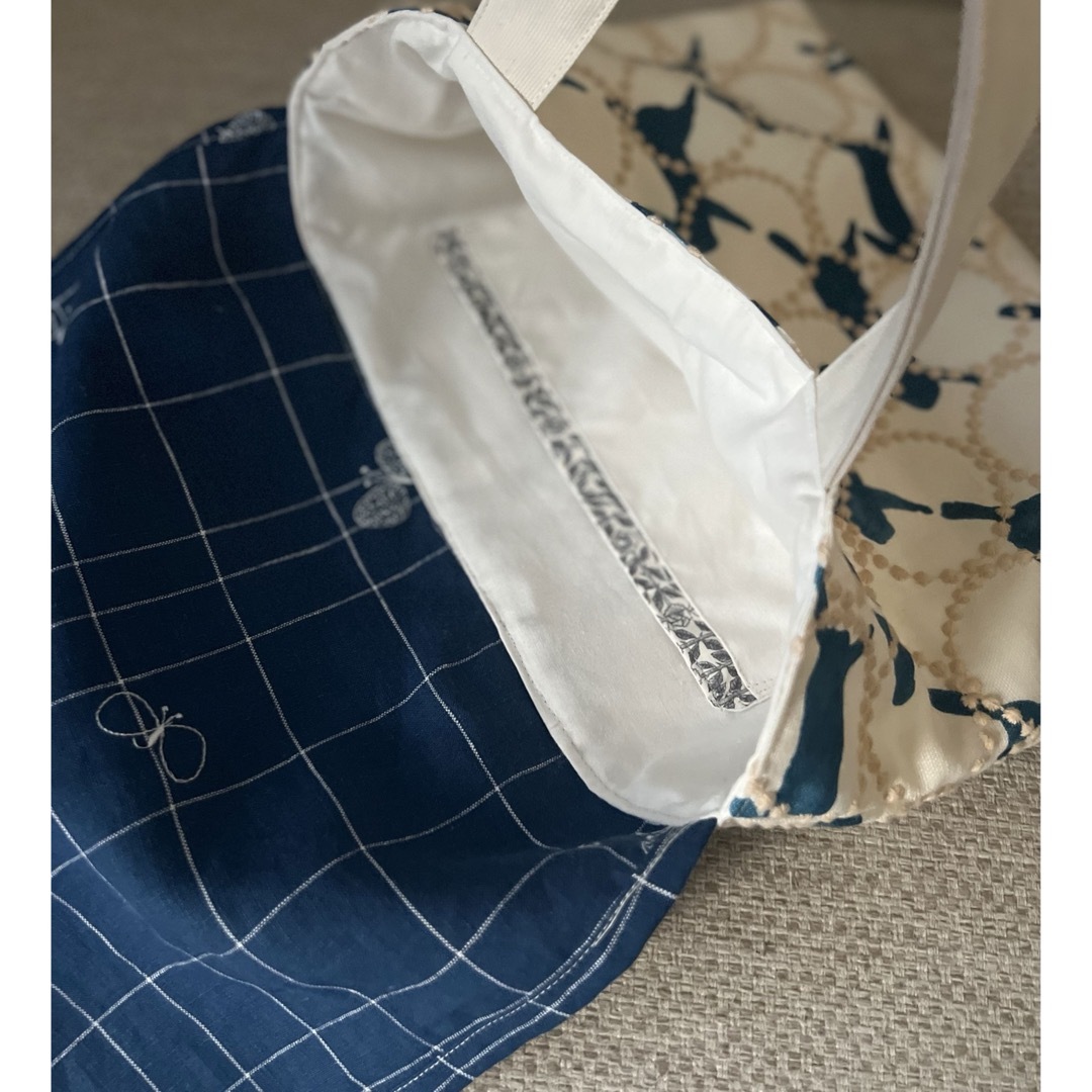 mina perhonen(ミナペルホネン)の被せ布付きトートバッグ　ミナペルホネン　mina perhonen レディースのバッグ(トートバッグ)の商品写真