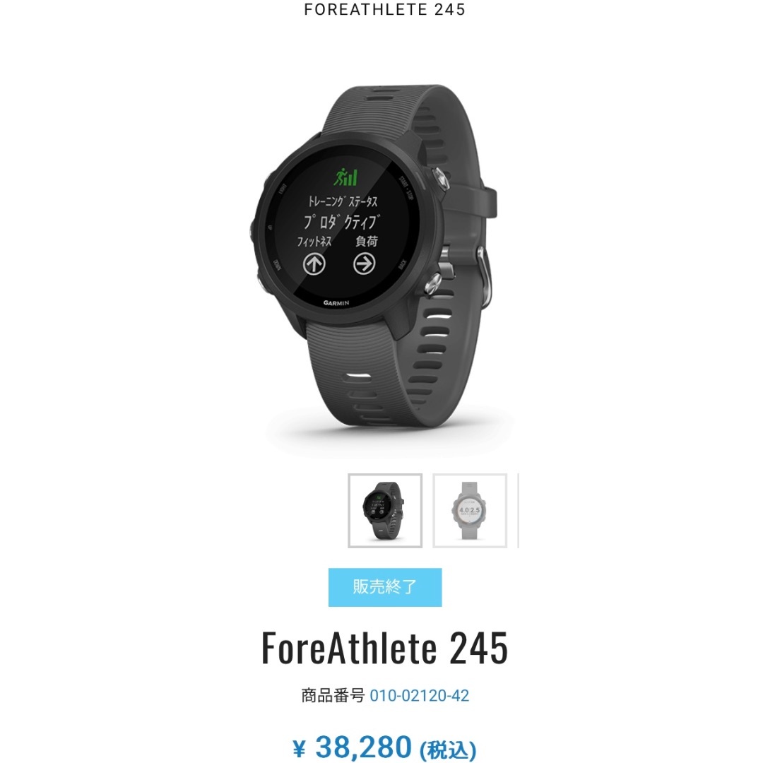 GARMIN(ガーミン)の腕時計 Garmin ガーミン FOREATHLETE 245 メンズの時計(腕時計(デジタル))の商品写真