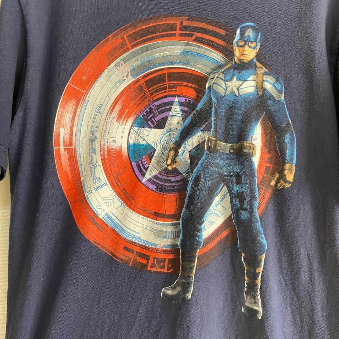 MARVEL(マーベル)のアメリカ古着　キャプテンアメリカ　MARVEL 半袖Tシャツ　プリント　J423 メンズのトップス(Tシャツ/カットソー(半袖/袖なし))の商品写真