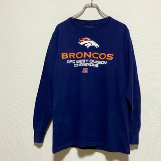 ヴィンテージ(VINTAGE)のUSA古着　NFL デンバー・ブロンコス　アメフト　チームロゴ　ロンT　J424(Tシャツ/カットソー(七分/長袖))