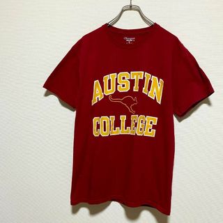 チャンピオン(Champion)のアメリカ古着　オースティン大学　カレッジプリント　カンガルー　Tシャツ　J483(Tシャツ/カットソー(半袖/袖なし))