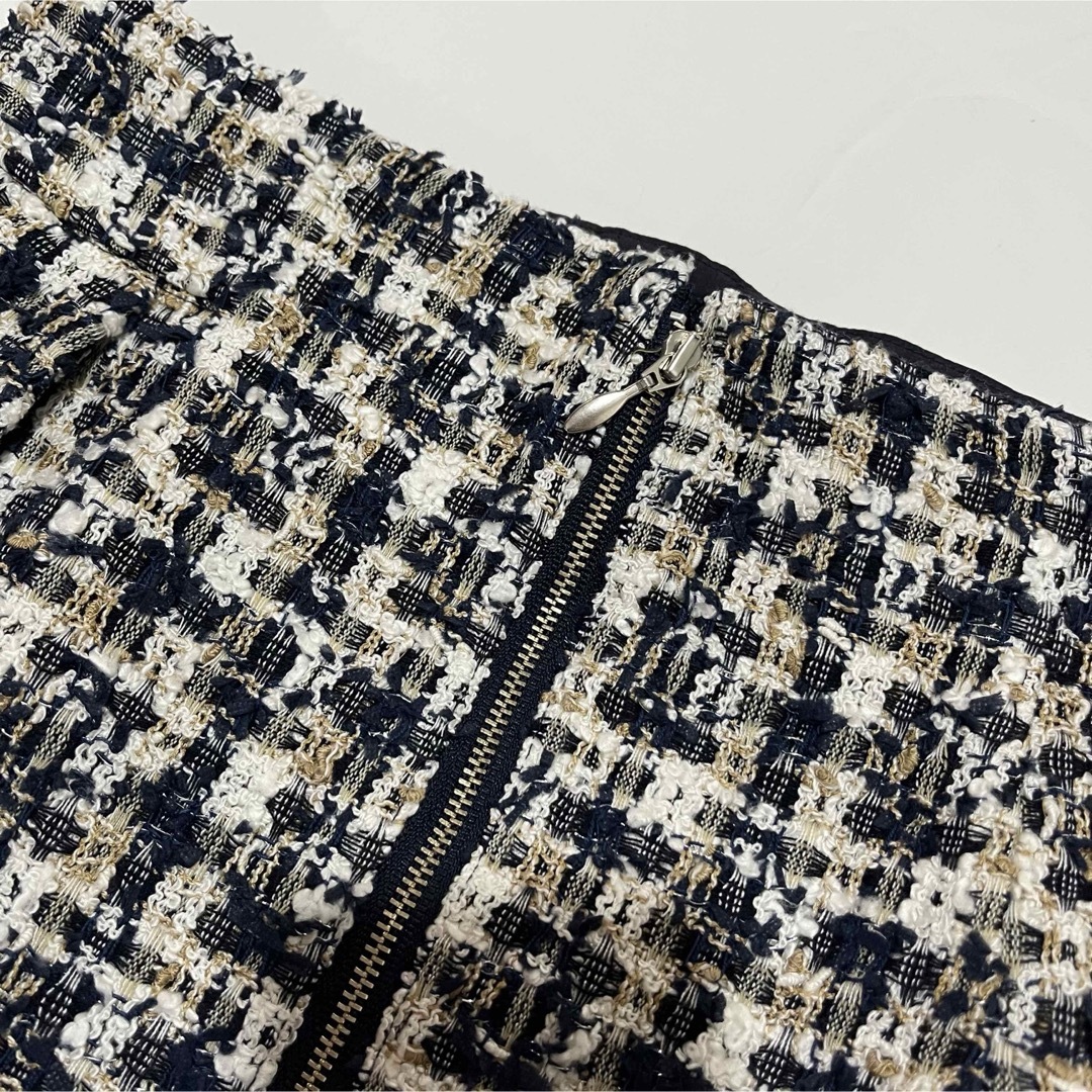 JUSGLITTY(ジャスグリッティー)の極美品✨JUSGLITTY 1 ツイードスカート レディースのスカート(ひざ丈スカート)の商品写真
