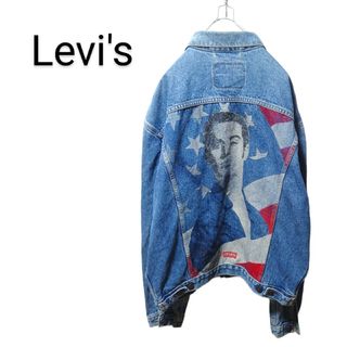 リーバイス(Levi's)の【Levi's】ユーロリーバイス 星条旗プリント デニムジャケット A1716(Gジャン/デニムジャケット)