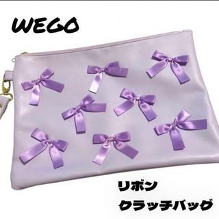 WEGO - 新品未使用✨WEGO パープルリボンクラッチバッグ 原宿系 地雷系 量産型