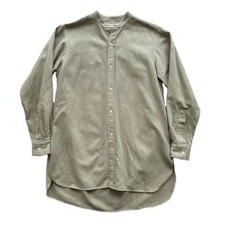 HEUGN ユーゲン Linen Rob バンドカラーシャツ CATHEDRAL(シャツ)