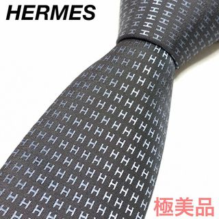 Hermes - HERMES ネクタイ メンズ ハート ネイビー 新品 ワンポイント