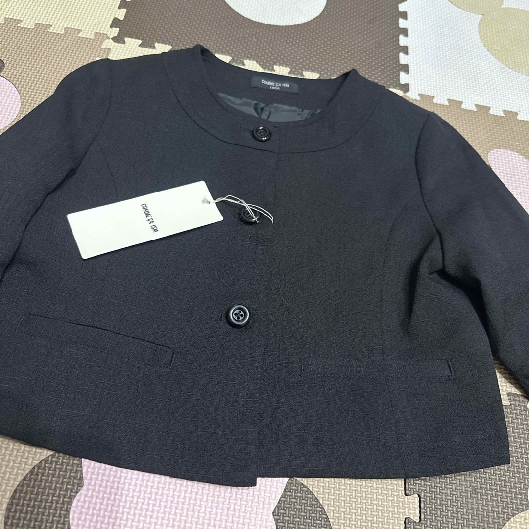 COMME CA ISM(コムサイズム)のコムサ　フォーマル　ジャケット　黒 130 キッズ/ベビー/マタニティのキッズ服女の子用(90cm~)(ジャケット/上着)の商品写真