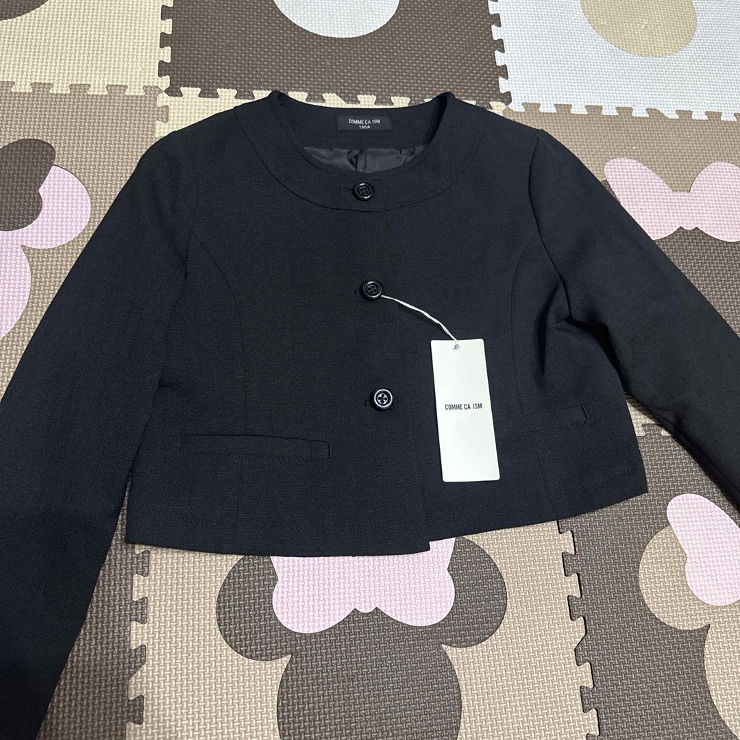 COMME CA ISM(コムサイズム)のコムサ　フォーマル　ジャケット　黒 130 キッズ/ベビー/マタニティのキッズ服女の子用(90cm~)(ジャケット/上着)の商品写真