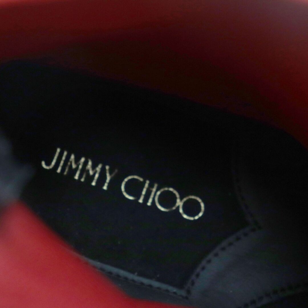 JIMMY CHOO(ジミーチュウ)の未使用品▼JIMMY CHOO ジミーチュウ 089036 RAINE SOCK ハイカット ニットソックススニーカー レッド 43 メンズ イタリア製 箱・袋付き メンズの靴/シューズ(スニーカー)の商品写真