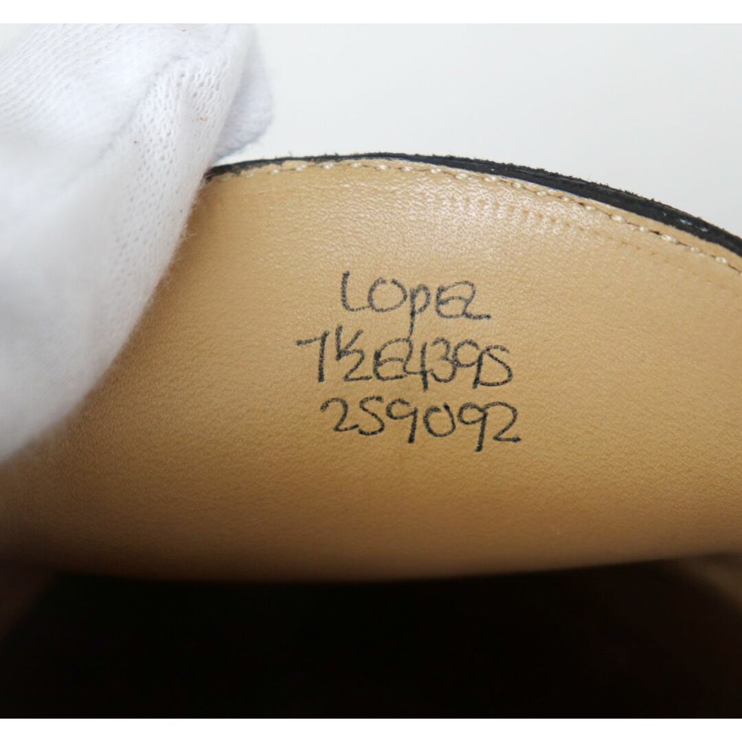 JOHN LOBB(ジョンロブ)の美品●JOHN LOBB ジョンロブ LOPES/ロペス スウェードレザー コインローファー/ペニーシューズ ネイビー×ブラック 7 1/2 イングランド製 メンズの靴/シューズ(その他)の商品写真