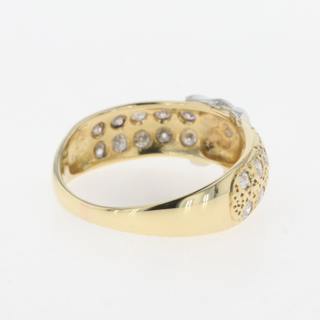 メレダイヤ デザインリング 10号 K18 【中古】 レディースのアクセサリー(リング(指輪))の商品写真