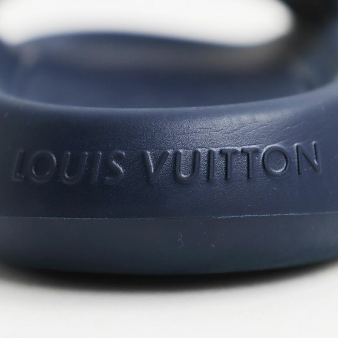 LOUIS VUITTON(ルイヴィトン)の美品●LOUIS VUITTON ルイヴィトン ウォーターフロント・ライン モノグラム ラバーサンダル/スライドサンダル ダークネイビー 10 伊製 メンズの靴/シューズ(サンダル)の商品写真