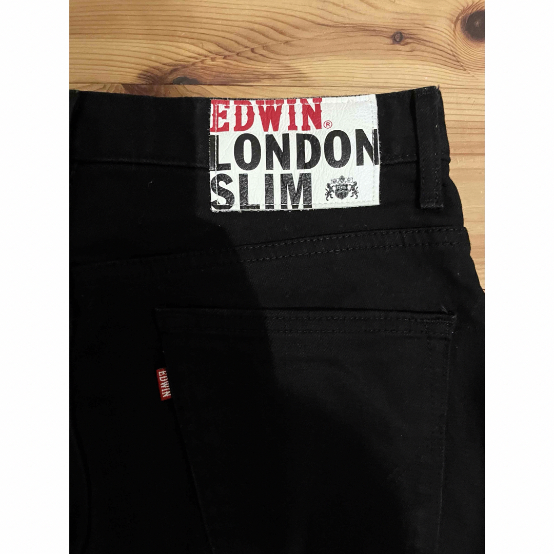 EDWIN(エドウィン)のEDWIN   LONDON SLIM  ストレッチブラックパンツ　ジャージーズ メンズのパンツ(デニム/ジーンズ)の商品写真