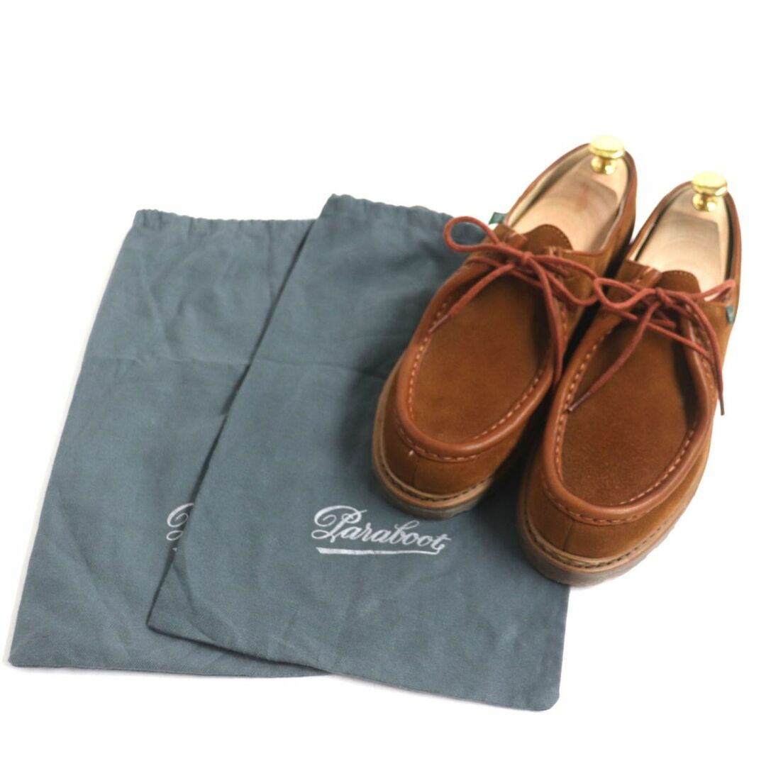 Paraboot(パラブーツ)の未使用品▼Paraboot パラブーツ ミカエル スウェードレザー チロリアンシューズ ブラウン 40 1/2 メンズ フランス製 保存袋付き メンズの靴/シューズ(その他)の商品写真