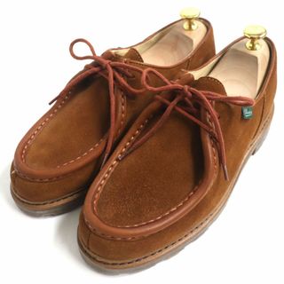 パラブーツ(Paraboot)の未使用品▼Paraboot パラブーツ ミカエル スウェードレザー チロリアンシューズ ブラウン 40 1/2 メンズ フランス製 保存袋付き(その他)