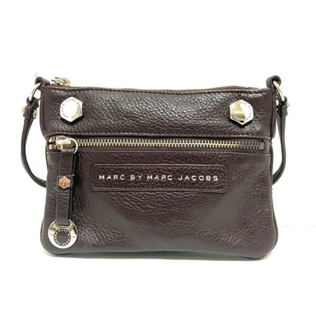 MARC BY MARC JACOBS(マークバイマークジェイコブス)のMARC BY MARC JACOBS(マークバイマークジェイコブス) ショルダーバッグ - ダークブラウン ミニバッグ レザー レディースのバッグ(ショルダーバッグ)の商品写真