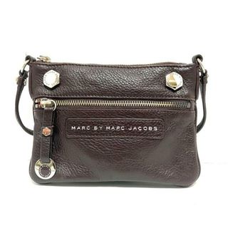 マークバイマークジェイコブス(MARC BY MARC JACOBS)のMARC BY MARC JACOBS(マークバイマークジェイコブス) ショルダーバッグ - ダークブラウン ミニバッグ レザー(ショルダーバッグ)