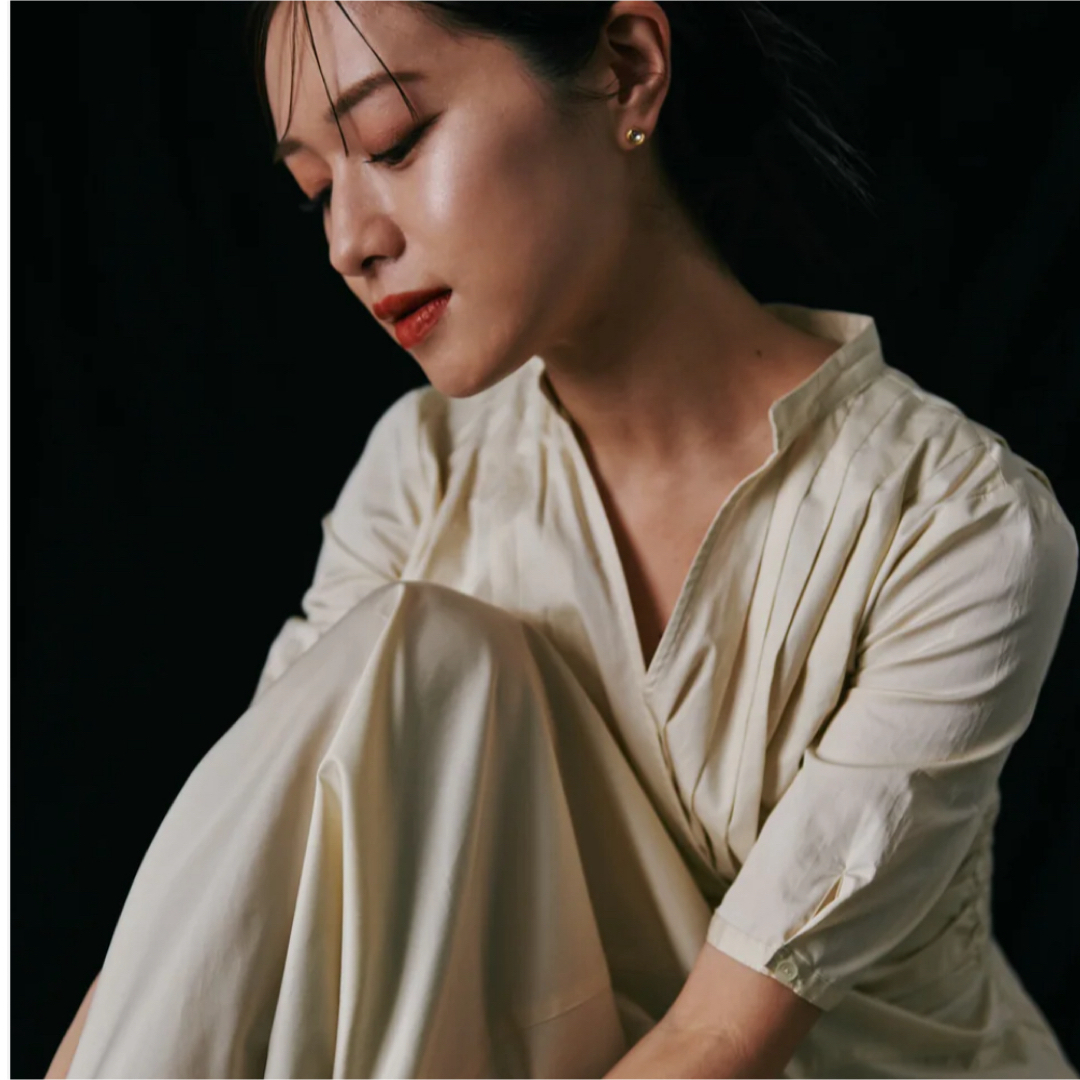 ánuans - Irregular hem Shirt Dress Ivory の通販 by may may｜ア