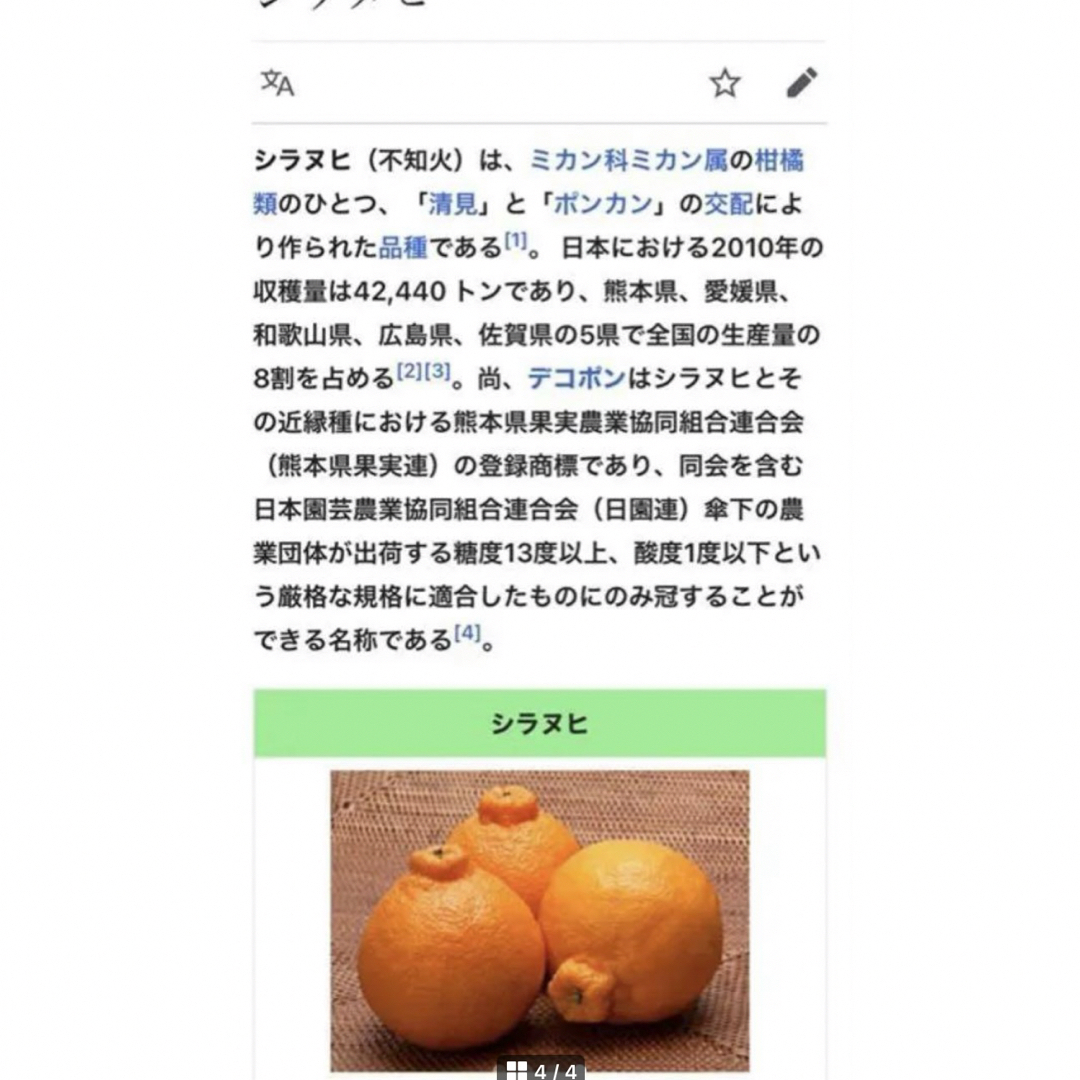 和歌山有田産 不知火(シラヌヒ)3kg 食品/飲料/酒の食品(フルーツ)の商品写真