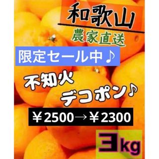 和歌山有田産 不知火(シラヌヒ)3kg(フルーツ)