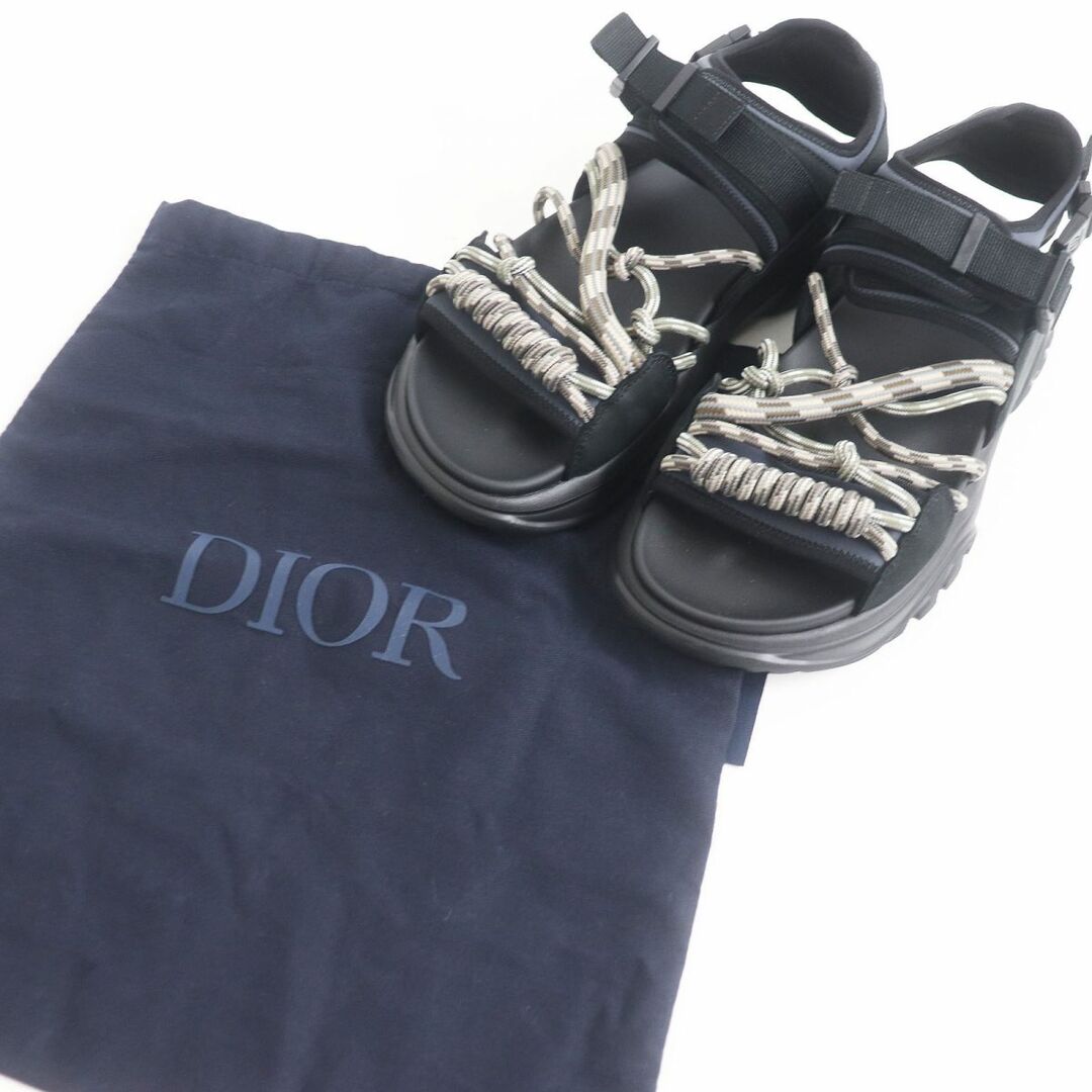 Dior(ディオール)の未使用□22AW DIOR/ディオール オム H-TOWN ロゴ入り マジックテープ スポーツサンダル ブラック系 40 イタリア製 保存袋付き メンズ メンズの靴/シューズ(サンダル)の商品写真