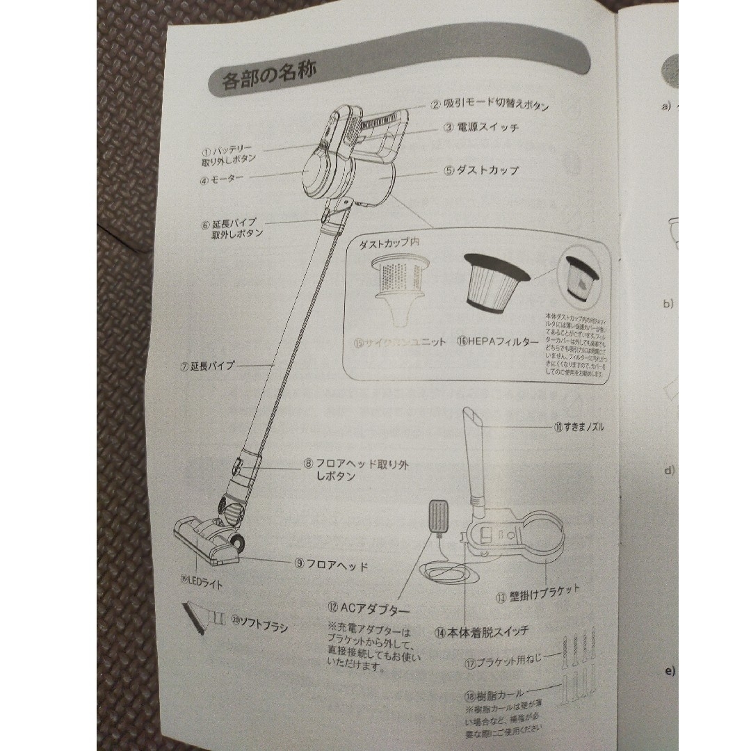 コードレススティック掃除機 スマホ/家電/カメラの生活家電(掃除機)の商品写真