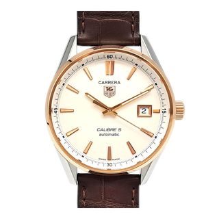 タグホイヤー(TAG Heuer)のタグホイヤー カレラ キャリバー5 WAR215D.FC6181 自動巻き ステンレススティール/ピンクゴールド メンズ TAG HEUER 【中古】 【時計】(腕時計(アナログ))