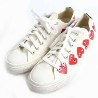 コムデギャルソン(COMME des GARCONS)の未使用品◆プレイコムデギャルソン×コンバース PLAY×Converse Chuck Taylor All Star キャンバススニーカー アイボリー 27cm メンズ 箱付(スニーカー)