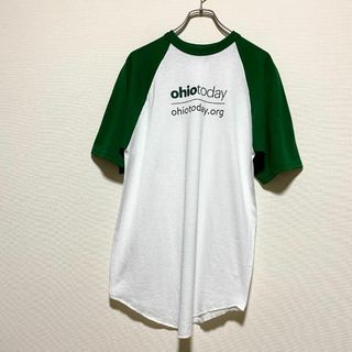 オーガスタ(AUGUSTA)のアメリカ古着　オハイオ州　半袖Tシャツ　ラグランTシャツ　メキシコ製　J578(Tシャツ/カットソー(半袖/袖なし))