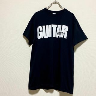 ギルタン(GILDAN)のアメリカ古着　ギターワールド 半袖Tシャツ　GILDAN　ブラック　J585(Tシャツ/カットソー(半袖/袖なし))